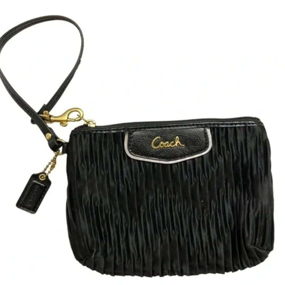 Coach Scrunched Satin Wristlet